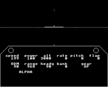 Flight Simulation (1982)(Acornsoft)[FLIGHT] screen shot game playing